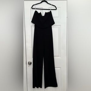 Women’s Lulus Power of Love Black Strapless Jumpsuit